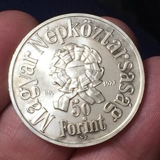 UNGHERIA 50 FORINT 1973  MONETE DA COLLEZIONE ARGENTO SILVER COIN