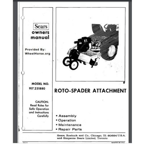Sears trattore punti hp - 3,