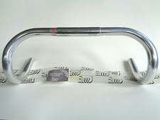*Raro manubrio aerodinamico argento 42 cm SUPER CRITERIUM 3ttt NOS vintage anni 80/90*