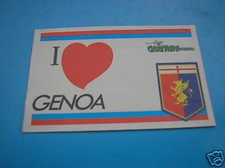 I LOVE GENOA ADESIVO GUERIN ANNI 80 OTTIMO MOLTO RARO 