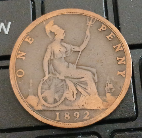 Moneta bronzo 1892 victoria - 1892,