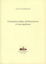 KRISTELLER L’umanesimo