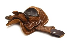 2" Brown Miniature Saddle
