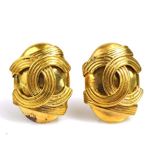 Orecchini clip con logo cc - clip,