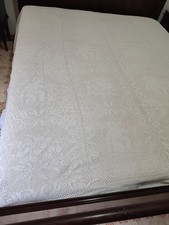 Coperta uncinetto filet fatta - coperta,