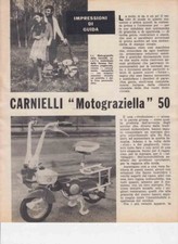 advertising TEST MOTO CARNIELLI MOTOGRAZIELLA 50 1968-MOTOITALIANE MOTOSPORT