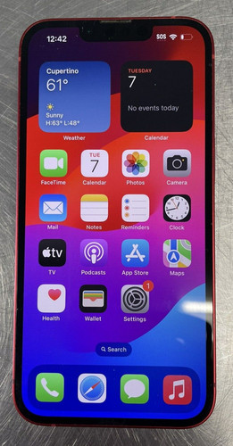 Iphone 128gb prodotto - 128gb, rosso