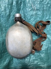 Borraccia Militare In Alluminio con cordino in cuoio e tappo a vite