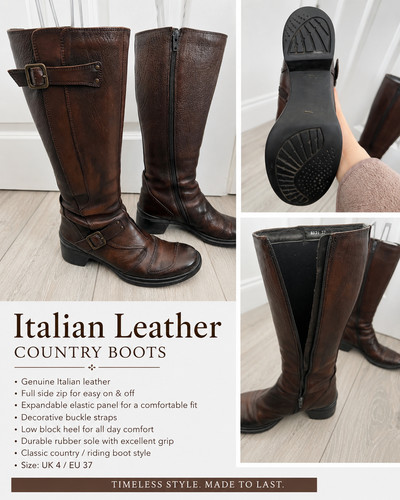 Stivali country donna italiani