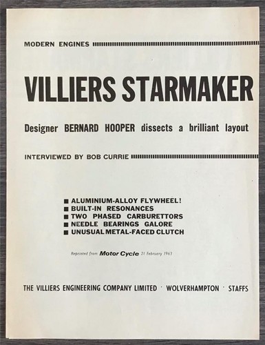 Greeves villiers starmaker - greeves,