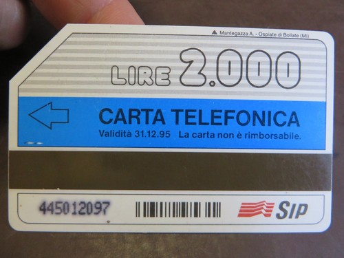 Scheda telefonica lire - lire,