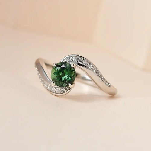 Anello bypass apatite - , verde