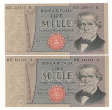 1000 LIRE GIUSEPPE VERDI II°