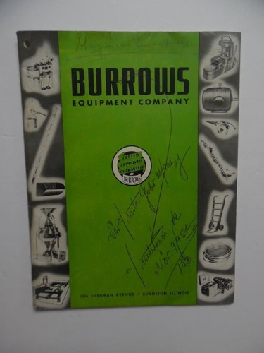 1950 burrows equipment company - burrows,