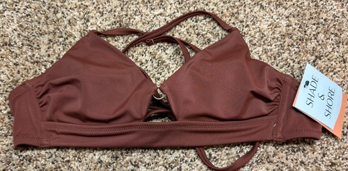 Top bikini marrone shade - top,
