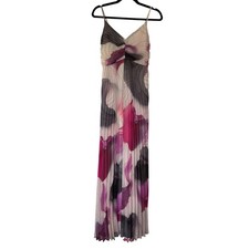 Floral Abstract Micro Pleated