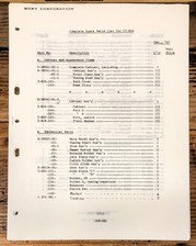 Manuale elenco ricambi