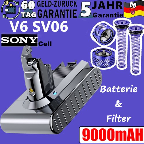 9000mah für dyson v6 - 9000mah,