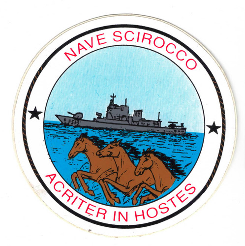Adesivo vintage nave - vintage, scirocco
