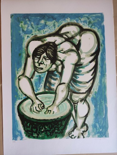 Litografia colori di - litografia,
