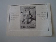 advertising Pubblicità 1928 PNEUMATICI PIRELLI SUPERFLEX CORD