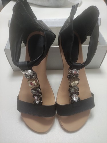 Sandali donna neri con - sandali, pietre