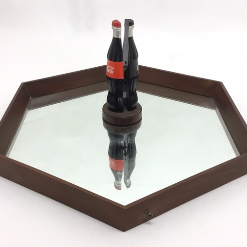 1960 rare hexagonal mirror - hexagonal,