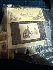 kit punto croce lavanda e