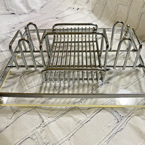 Vassoio vintage cromo - -, e