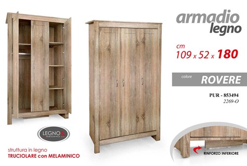 Armadio ante battenti - armadio, 3