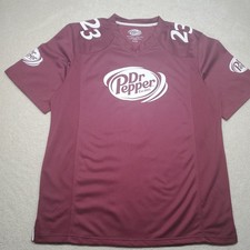 Maglia maglia Dr Pepper #23 stile squadra calcio taglia XL promozionale nuova con etichetta