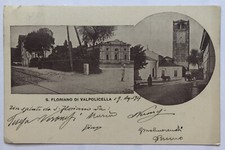 Cartolina San Floriano Valpolicella chiesa Verona paesaggistica T11
