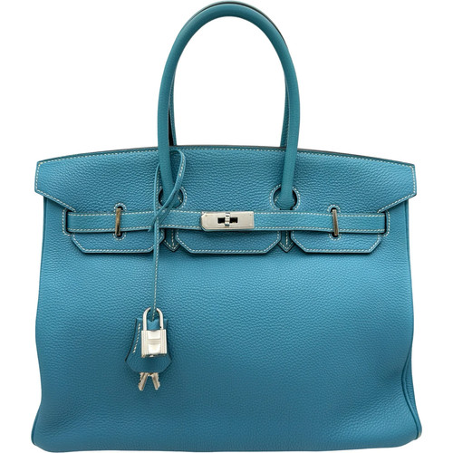 Hermes birkin blue togo - birkin, 35