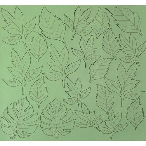 Eco pelle nappa foglie