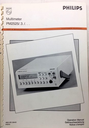 Philips pm2525 manuale - pm2525/.3./, di