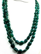 Collana in vero onice verde 2