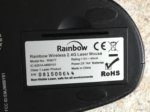 Mouse rainbow surf - rainbow, wireless
