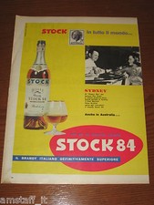 *=STOCK 84 BRANDY==1961=PUBBLICITA'=ADVERTISING=WERBUNG=PUBLICITE=
