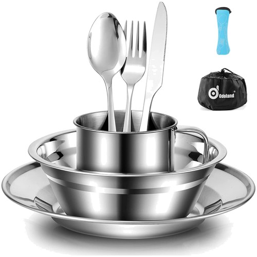 Set stoviglie campeggio