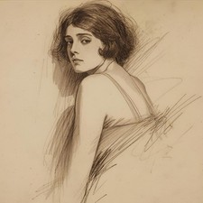 Nudo divano femminile dipinto