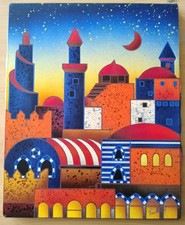 KINO MISTRAL - "ORIENT EXPRESS"-T. MISTA SU TELA- 41 x 50 cm-GARANZIA E ARCHIVIO