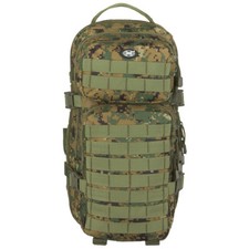 MFH Zaino Assault I 30L Esercito Militare MOLLE Backpack Digital Woodland Camo
