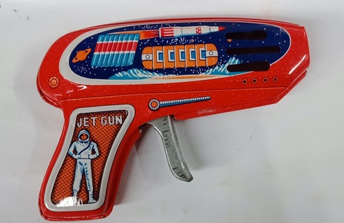 Pistola giocattolo latta jet - pistola,