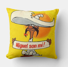 CUSCINO 40x40 TRIBUTO MIGUEL SON MI PUBBLICITA' VINTAGE CULT - 1