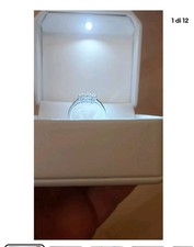 ANELLO TRILOGY IN ORO BIANCO gr. 1.60  18K CON brillanti kt 0.15 CERTIFICATO 