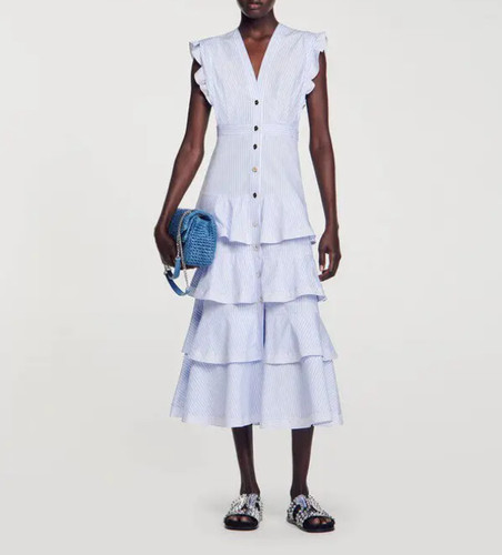 Sandro abito lungo donna blu - , a
