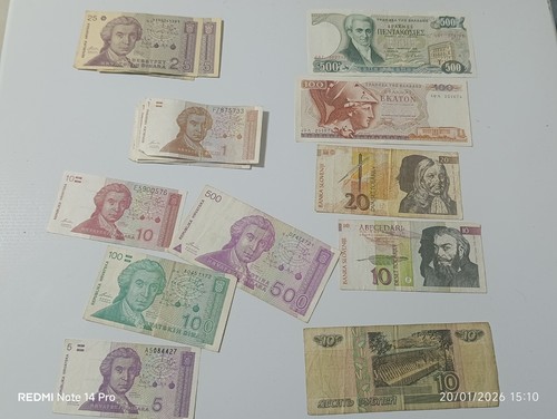 Lotto banconote mondiali - banconote,