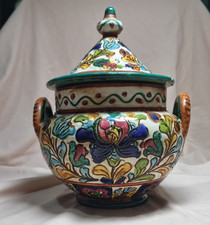 Coppa Vaso In Maiolica Mancinelli Deruta Made in Italy dipinto a mano