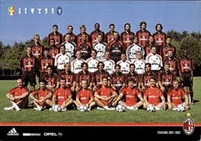 Cartolina Squadra Milan AC