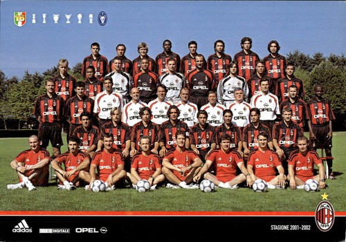 Cartolina squadra milan - cartolina, ac
